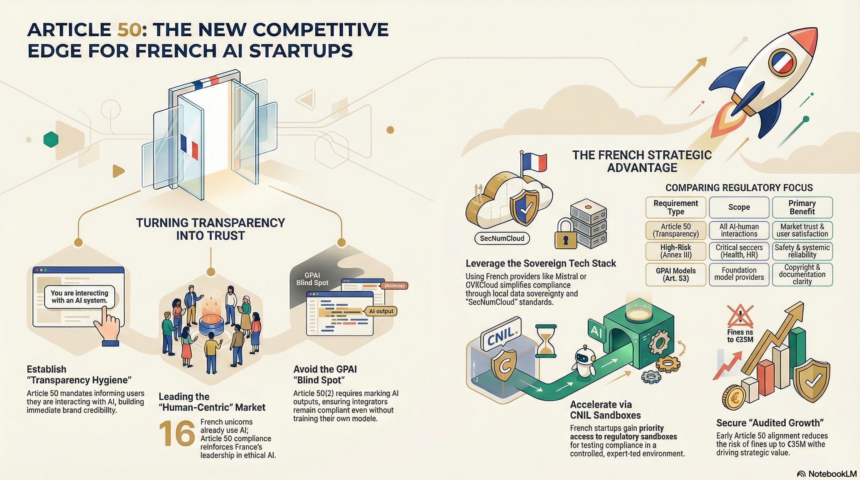 Article 50 Transparency for Startups